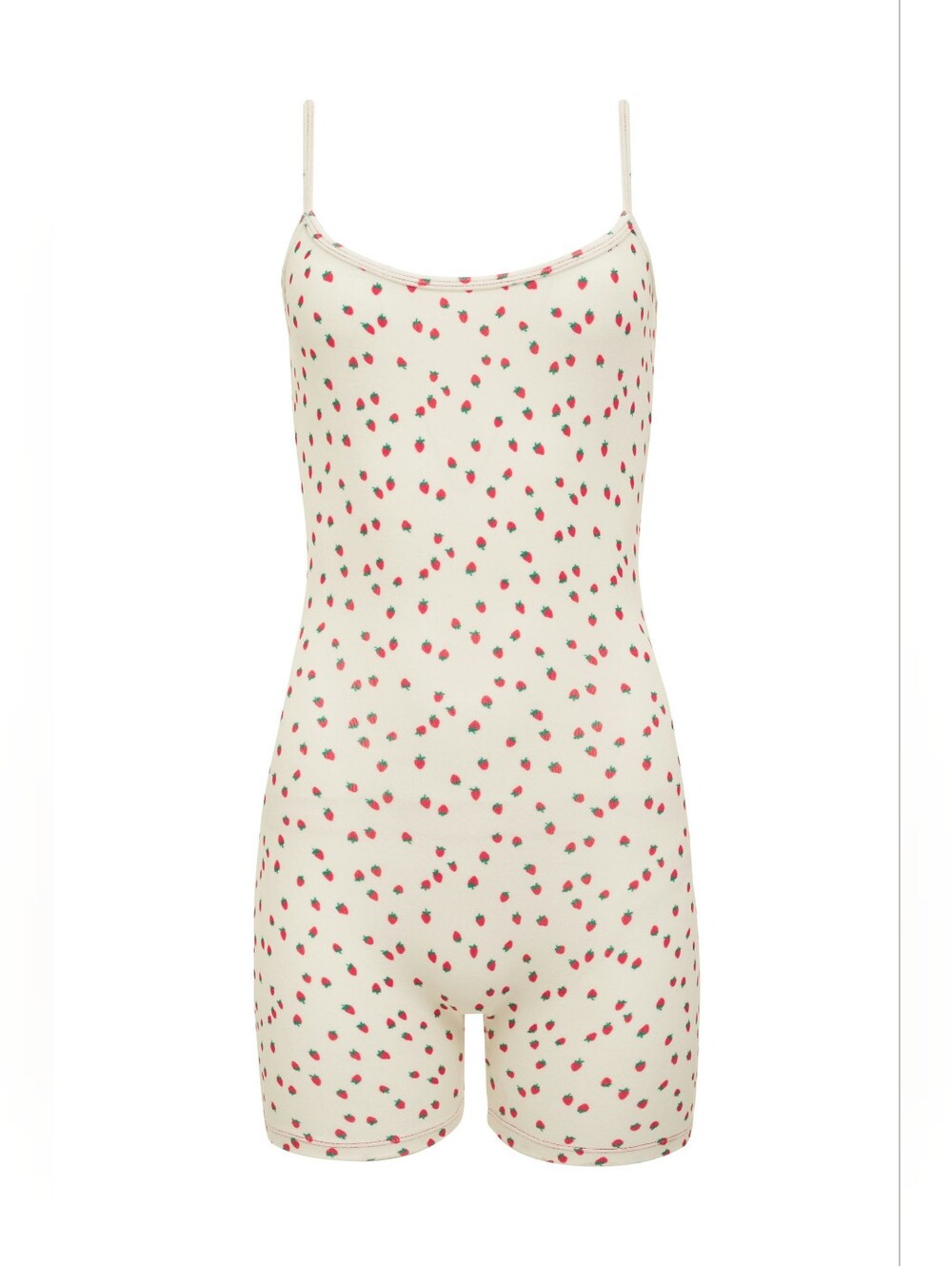 Frankies Bikinis × Gigi Hadid Strawberry Cream Terry Cami Romper!